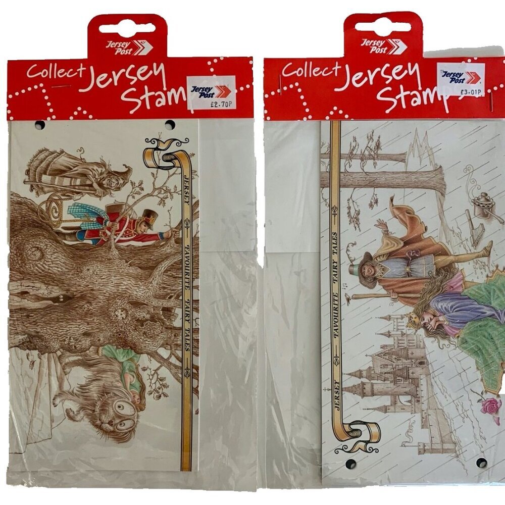 Hans Christian Andersen Jersey Postage Stamps Souvenir International Stamp Set